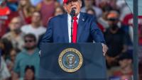 Trump tells female protester to 'go home to mama' during heated North Carolina rally