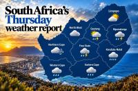 South Africa weather report: today’s most dangerous warning