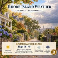 Rhode Island Weather for September 17, 2026