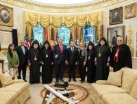 Armenian clergy, ambassador meet Trump at White House
