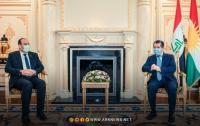 President of the Kurdistan Regional Government receives the head of the National Coalition of Syrian Revolutionary and Opposition Forces