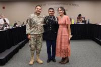 Joliet West Senior Was Surprised By Air Force Father’s Return At JTHS Board Of Education Meeting