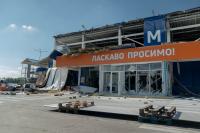 Russia jet-powered drone attacks shopping mall in Kharkiv second time in one month (Photos)