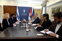 Đurić Confers with Head of ODIHR Election Observation Mission