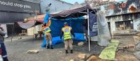 Authorities impound illegal goods and unroadworthy taxi in Midrand by-law drive.