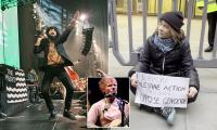 Rapper Macklemore's 'anti-Semitic Jewish costume' sparks renewed fury as pro-Palestine backlash against Ed Sheeran continues, with Greta Thunberg the latest to condemn the singer