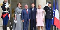 Queen Rania at the Élysée Palace in Paris