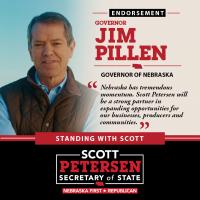 Governor Jim Pillen Endorses Scott Petersen for Nebraska Secretary of State