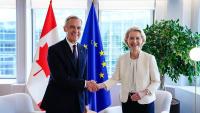 Canada and EU 'stronger together' says Carney, brushing aside US threats