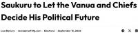 Chieftaincy versus Democracy: Twenty-six years later, has Fiji learnt anything? Jese Saukuru’s declaration that his political future rests with his vanua and chiefs, forces us to ask about role of chiefs in democracy