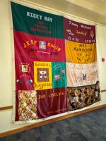 16 panels from AIDS Memorial Quilt on display at University of Maryland, Baltimore