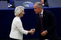 Canada and EU should ally to protect democracies, Carney says, after 'associate member' proposal angers Trump
