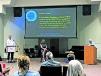 Political party leaders contrast visions at forum