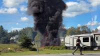 F-16 crashes in Michigan's Grand Traverse County in fiery wreck