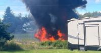 F-16 from Texas crashes in Michigan, evacuation order lifted