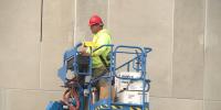 Construction crews are back on site working on the military gallery