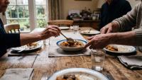 Roughly 1 in 4 Americans ate every meal alone last year, a rise of 53 percent over two decades, and shared meals predict life satisfaction as reliably as income or employment status