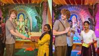Vijayanagara: German Tourist Henry Joins Hampi Gauri-Ganesha Festival, Gifts Books To Children