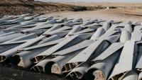 Fairfax plant transforms 30,000 tons of wind turbine blades into concrete and asphalt material without chemicals or kilns
