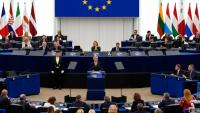 Far-right German politician heckles Carney with 'U.S.A.' chant before EU address
