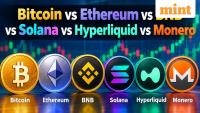 Crypto news today price comparison: Bitcoin vs Ethereum vs BNB vs Solana vs Hyperliquid vs Monero - Latest