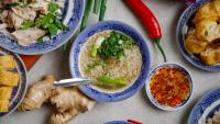 How to make Vietnamese chicken congee with poached chicken salad at home