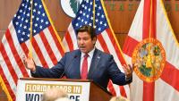 Gov. DeSatis at Eastern Florida State College
