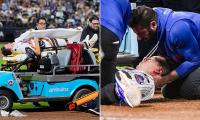 New York Mets star rushed to the hospital after suffering scary head injury in brutal collision with teammate