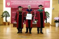Emomali Rahmon awarded honorary doctorate during official visit to South Korea