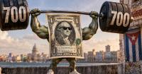 The dollar surpasses 700 pesos and closes at a new high in Cuba
