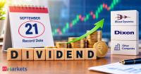 Dividend alert! Last day to buy Bharat Dynamics, Dixon Tech among 55 stocks for dividends, Do you own any?