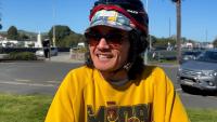 The Green Party's East Cape candidate Jordan Walker sets out on bike hīkoi up the coast