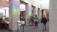 New solar spectrum art installation lights up the Medford Library