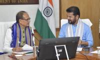 CM Revanth Reddy meets Union Minister Shivraj Singh Chouhan, briefs El nino effects in agriculture sectior