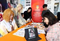 Bucheon University Students Draw Caricatures at Comics Festival