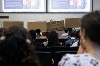 Students Not Bombs Protests GE Aerospace's Israeli Ties During Company's On-Campus Info Session