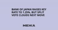 Bank of Japan raises key rate to 1.25%, but split vote clouds next move