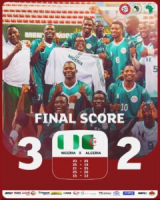 2026 CAVB: Nigeria edge Algeria 3-2, seal quarter-finals spot 