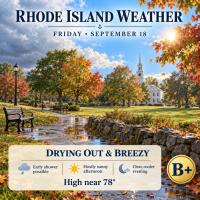 Rhode Island Weather for September 18, 2026
