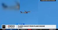 Engine catches fire on a Las Vegas flight