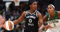 Jackie Young scores WNBA record 22 first quarter points as Seattle Storm lose 114-77 to Aces