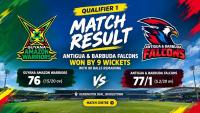 Antigua & Barbuda Falcons Storm to Nine-Wicket Victory in Qualifier 1