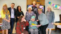 Ukrainian refugee Lidiia celebrates 100th birthday