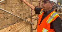We go behind the barriers for a peek at construction of a new museum devoted to artist Georgia O'Keeffe