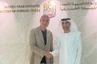RENATO USATII MET WITH UAE MINISTER OF FOREIGN TRADE THANI BIN AHMED AL ZEYOUDI IN DUBAI