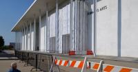 Construction work begins at Kennedy Center after Trump spotted looking at 'demolish' plans in Marine One