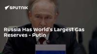 Russia Has World's Largest Gas Reserves - Putin