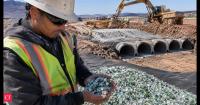 In 2024, Arizona put 100% recycled glass beneath a 23-mile interstate expansion; the unusual material helped protect 19 sets of existing highway culverts
