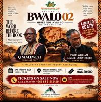 Kaduwa Imperial Hotel to Host Bwalo 02 Poetry and Music Event