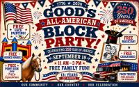 Good’s Furniture All-American Block Party Brings Free Family Fun September 19, 2026